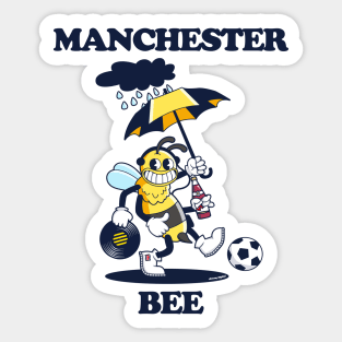 Manchester Bee (1930s rubberhose cartoon character style) Sticker